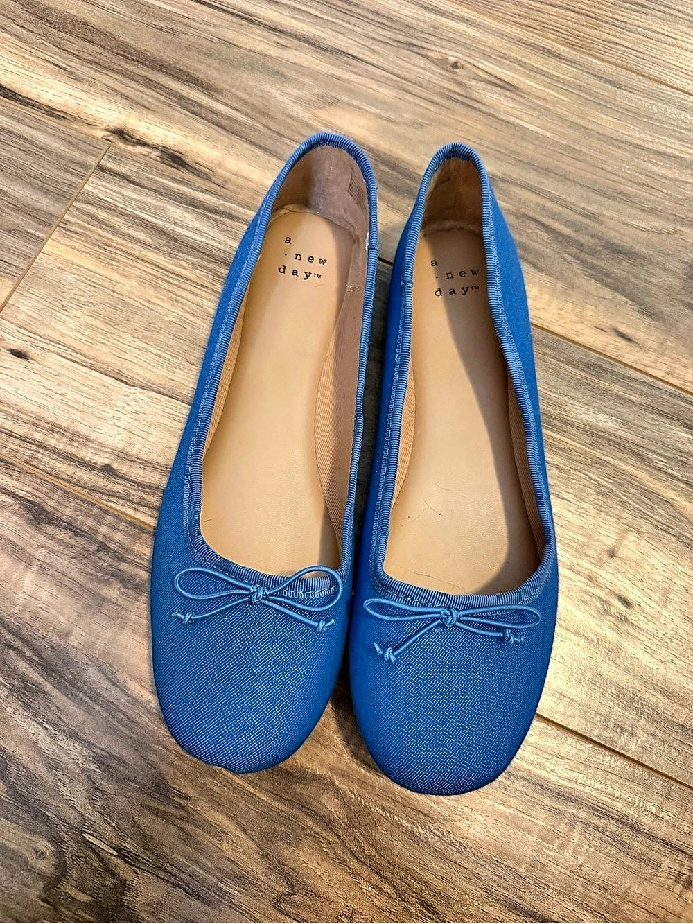 a new day Womens Ballet Flats Blue